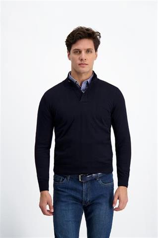 Granatowy sweter ze stójką 72764 - 197421