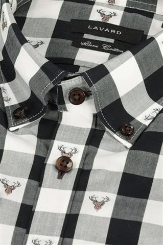 Koszula męska w kratę 92459 - 203121