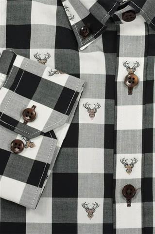 Koszula męska w kratę 92459 - 203131