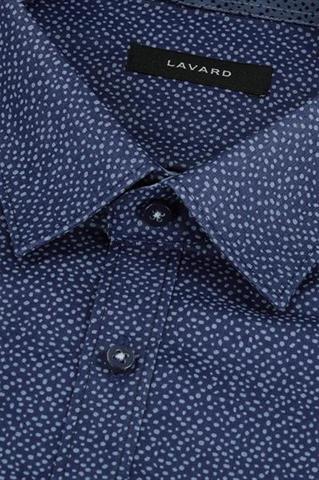 Granatowa koszula we wzory 92781 - 203221