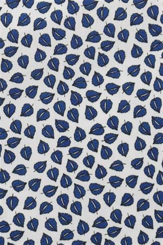 Granatowa koszula w roślinny wzór 91104 - 203941