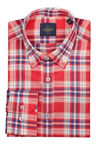 Koszula w kratę Lavard Gold 93149 - 206291