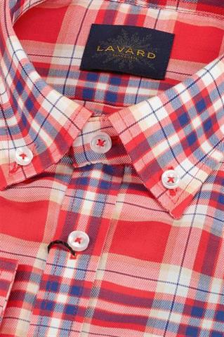 Koszula w kratę Lavard Gold 93149 - 206301