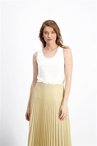 Biała bluzka damska elegancka z cekinami Lina Blant 84563 - 209031