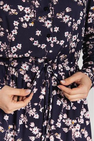 Sukienka midi w kwiatowy wzór 58040 - 211311