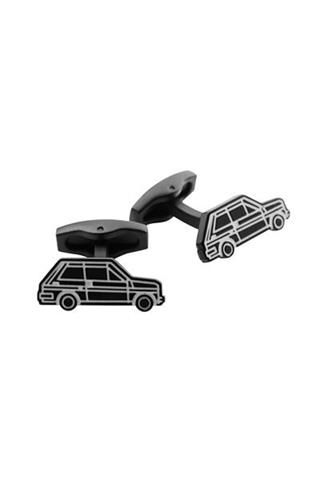 Czarne spinki z motywem samochodu 57102 - 21141