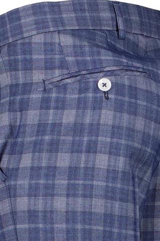 Spodnie męskie w kratę 60912 - 211731