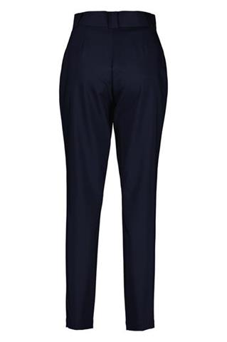 Granatowe spodnie o luźnym kroju 58074 - 214841