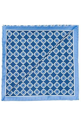 Niebieska poszetka we wzór 57168 - 21651