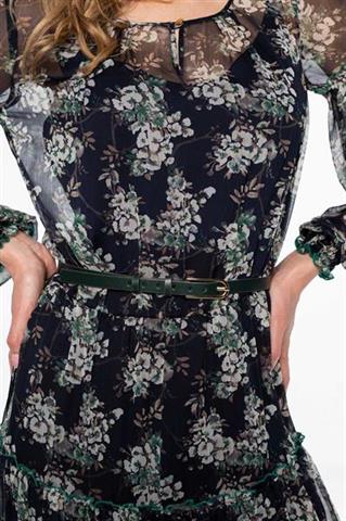 Zwiewna sukienka z falbaną 58092 - 216751