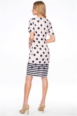 Sukienka o klasycznym kroju w grochy 58131 - 219191