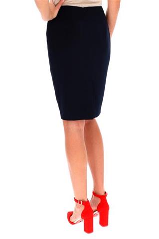 Granatowa spódnica ołówkowa 58164 - 221071