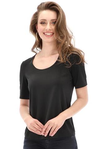 Czarny t-shirt z krótkim rękawem 58169 - 221371