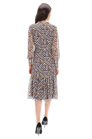 Sukienka midi w geometryczne wzory 58172 - 221621