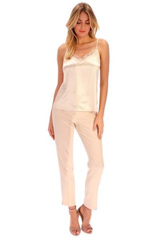 Kremowy top na ramiączkach z 58182 - 222271