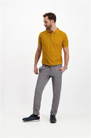 Szare spodnie chinos z gumką w pasie 60176 - 230701