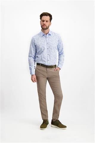 Niebieska koszula męska w błękitny wzór moro 92958 - 235171