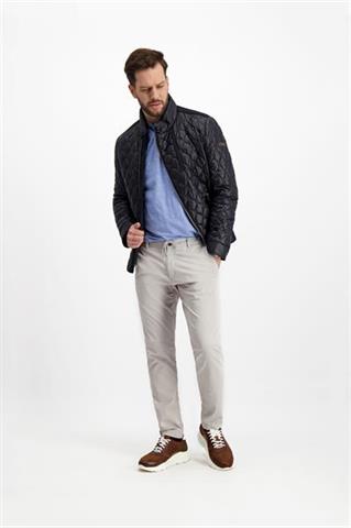 Jasnoszare spodnie chino z gumką w pasie 60175 - 236001
