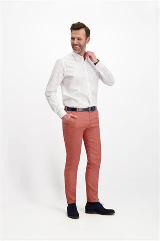 Jasnoczerwone spodnie męskie chinos 64156 - 238441