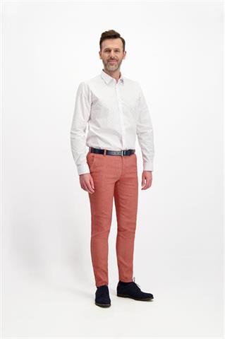 Jasnoczerwone spodnie męskie chinos 64156 - 238461