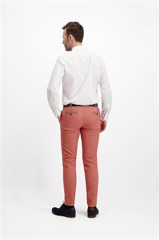 Jasnoczerwone spodnie męskie chinos 64156 - 238471