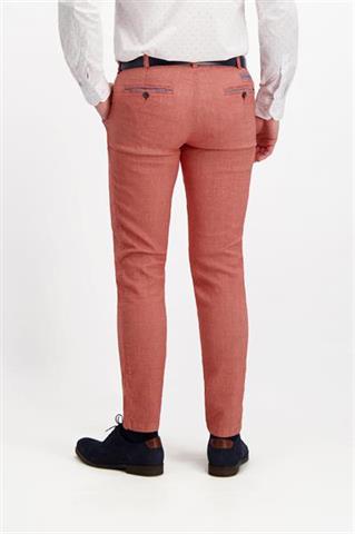 Jasnoczerwone spodnie męskie chinos 64156 - 238481