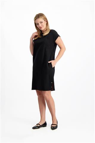 Czarna sukienka z wiskozy 85166 - 239121