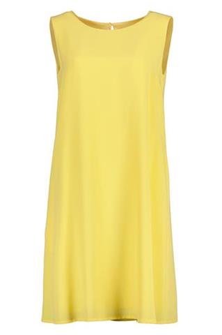 Żółta sukienka trapezowa 58221 - 240911