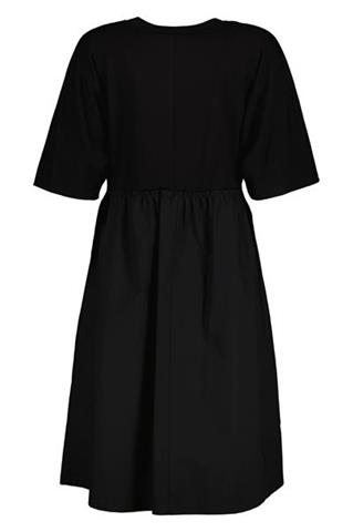 Luźna sukienka z łączonych tkanin 58209 - 241081