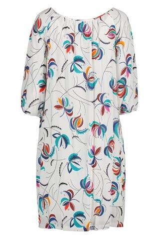 Luźna sukienka z kwiatowym wzorem 58227 - 241851