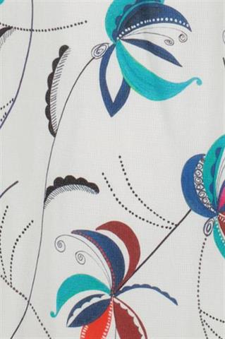 Luźna sukienka z kwiatowym wzorem 58227 - 241861