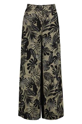 Szerokie spodnie damskie w kwiatowy wzór 58230 - 241911