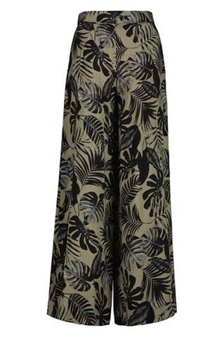 Szerokie spodnie damskie w kwiatowy wzór 58230 - 241921