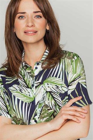 Szmizjerka damska w kwiatowy wzór 58204 - 242091