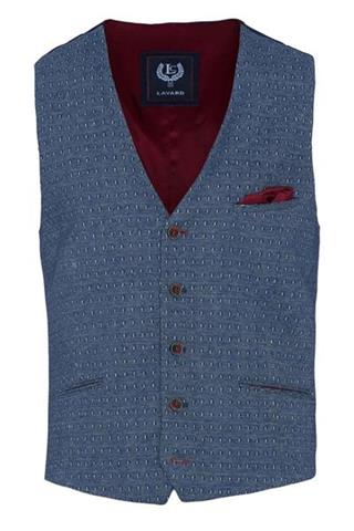 Męska kamizelka w drobny wzór Sambuca 10062 - 24251