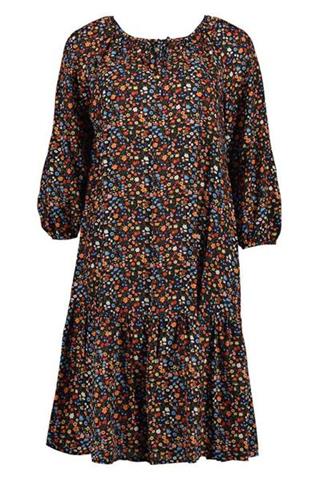 Luźna sukienka w drobne kwiatki 58208 - 242531