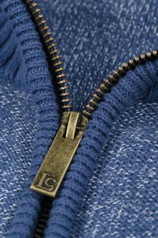 Sweter ze stójką z melanżowej dzianiny 72744 - 24331