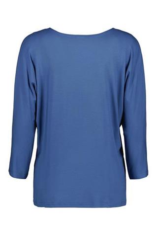 Niebieska bluzka damska o kroju nietoperza 58211 - 243401