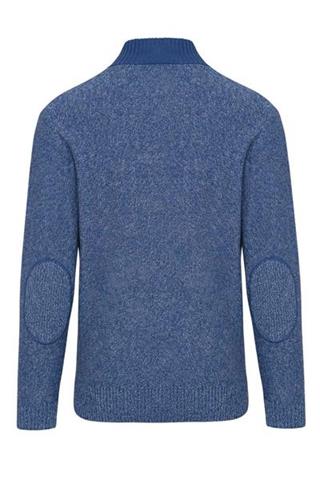 Sweter ze stójką z melanżowej dzianiny 72744 - 24341