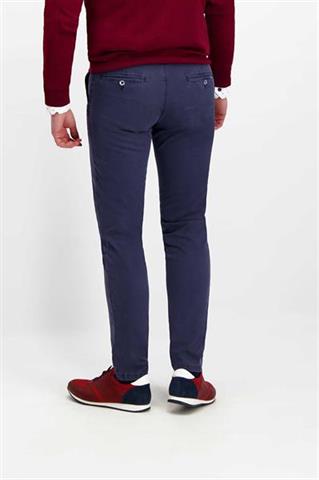 Granatowe spodnie męskie chinos 64161 - 248071