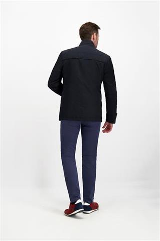 Granatowa kurtka męska z ozdobnymi kieszeniami 11102 - 248131