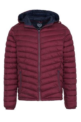 Bordowa pikowana kurtka 25319 - 25831