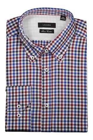 Koszula męska w drobną kratkę 92658 - 269881