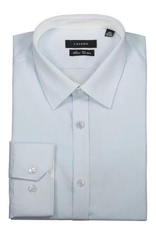 Elegancka błękitna koszula męska 92535 - 270071