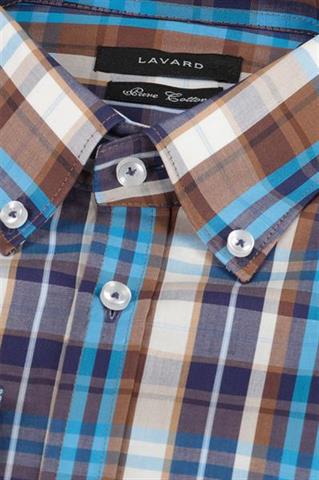 Koszula męska w kratkę 92808 - 270511