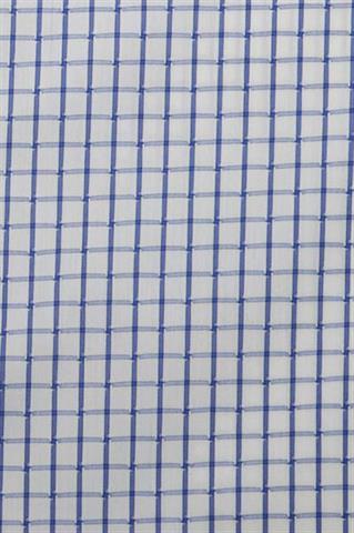 Koszula męska w drobną, niebieską kratkę 92943 - 270711