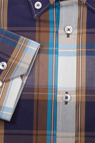 Koszula męska w kratkę 92810 - 271931