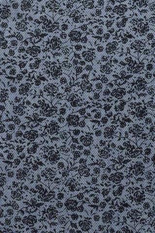 Niebieska  koszula w kwiaty 93108 - 272521