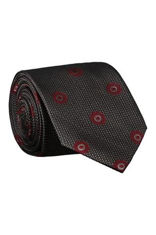 Krawat męski w bordowe kwiatki 57381 - 273521