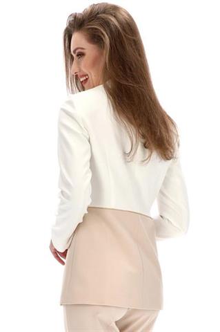 Elegancka marynarka damska ecru 58242 - 273911